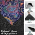 thumbnail image 3 of Multicolor Ethnic Paisley Pattern Kitchen Rugs Sets Of 3,Kitchen Runner Rugs Non Skid Washable,Decorative Kitchen Floor Mats for Kitchen,Sink,Laundry,17"x30"+ 17"x47" + 17"x59", 3 of 6