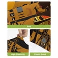 thumbnail image 4 of Black African Women Bar Stool Covers Set of 2, Boho Brown Elephant Giraffe Ethnic Stretch Washable Bar Chair Covers with Backs, Removable Pub Counter Height Chair Cover for Kitchen Dining Room Cafe, 4 of 7