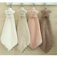 thumbnail image 2 of 4PCS Hand Towel Cute Smiling Star Wash Cloth Hanging Towel for Kitchen Bathroom, 2 of 8
