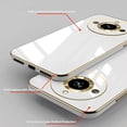 thumbnail image 4 of Compatible with Realme 11 Pro Plus Case for Women, Ultra Soft Shockproof Cute Plating Electroplate Protective Case TPU Bumper Phone Case for Realme 11 Pro Plus (White), 4 of 7