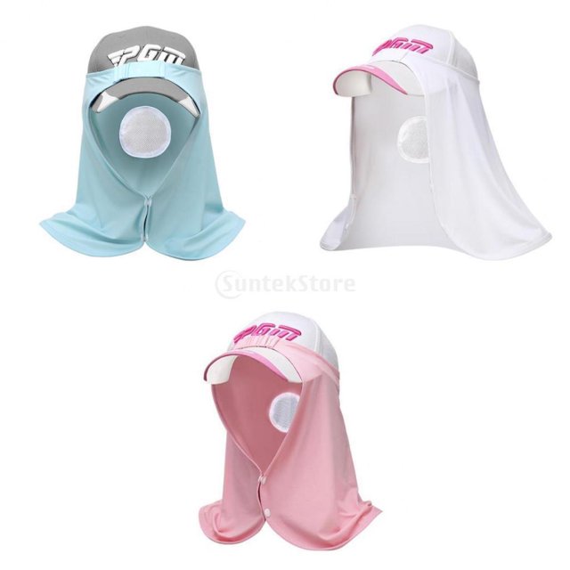 de equitación de verano de 3 piezas hecha de tela fresca, protección transpirable cuello Macarena Bufanda de la cubierta de la cara