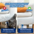 thumbnail image 3 of Panther Armor Cat Scratch Protector, Double-Sided Polyester Sofa & Chair Protector, 2-Piece Value Pack, Clear, 3 of 8