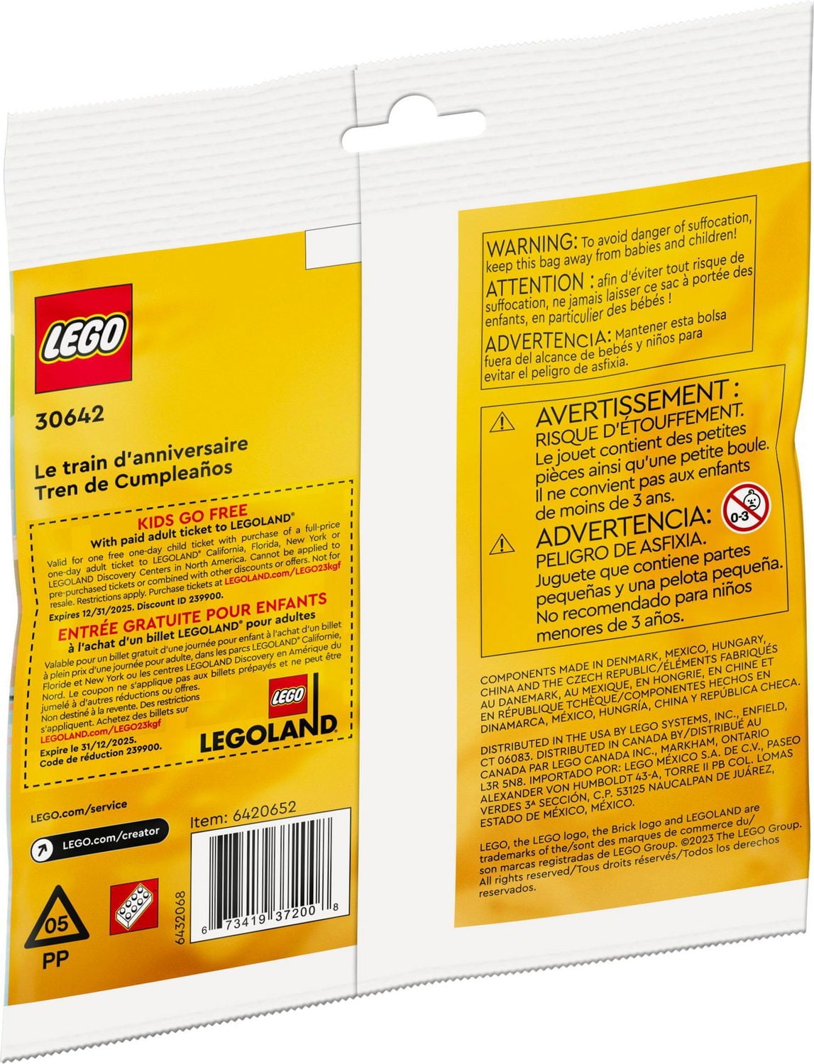 LEGO Creator Le train d’anniversaire 30642 Ensemble de construction (58 pièces)