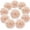 Blush, variant on Silk Hydrangea Heads Artificial Flowers Heads with Stems for Home Wedding Decor,Pack of 10 (White)