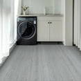 thumbnail image 3 of (2 pack) UMIGGEE Gray Peel and Stick Vinyl Flooring Roll 23"x 196"/31 Sq.Ft Thicken Self-Adhesive Vinyl Wood Planks Wear-Resistant Easy DIY Install Home Decor, 3 of 9