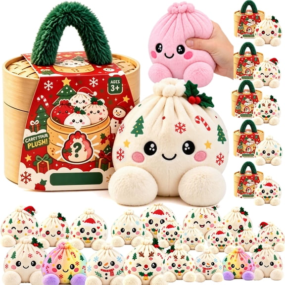 Dumpling Squishies Plush Stuffed for Family, Ultra Soft & Huggable Fabric, Ideal Gift for Famliy, A