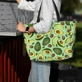 thumbnail image 4 of Wukai Avocado With Seeds Print Zipper Bag,large Beach Tote Bag,Waterproof Sandproof Bag,Grocery and Picnic Tote Travel Bag, 4 of 5