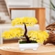 thumbnail image 4 of Árbol bonsái artificial, plantas falsas, plantas decorativas de imitación, adorno de planta en maceta Amarillo, 4 of 7