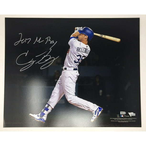 CODY BELLINGER Autographed "2017 NL ROY" 16 x 20 Photograph FANATICS
