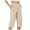 Beige, variant on felwors Capris for Seniors Stretch High Waisted Crop Office Work Pants Summer Casual Capri Slacks Yoga Dress Pant Beige, L