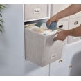 thumbnail image 5 of DECOMOMO Felt Fabric Storage Bin | Cube Storage Bin | Closet Organizers | Set of 6, Beige, 5 of 9
