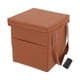 thumbnail image 1 of Bote de basura para automóvil Unique Bargains 1 Pc Bolsa de basura Bote de basura para el asiento del medio Cuero sintético naranja 1 Pcs (S), 1 of 1