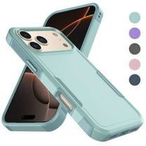 iPhone 17 Pro Max Case , 2 in 1 Phone Case for iPhone 17 Pro Max 6.9 inch ,Takfox Shockproof Protection Heavy Duty Armor Hard Plastic & Rubber Rugged Full Body Bumper Cover- Mintgreen