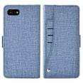 thumbnail image 4 of Compatible avec Google Pixel 3 Étui Portefeuille en Cuir à Rabat Porte-Cartes Support Accessoires pour Cellulaire Porte-Monnaie Fente pour Pièce d'Identité de Crédit Étuis de Téléphone pour Pixel1 Femmes Hommes Bleu, 4 of 5