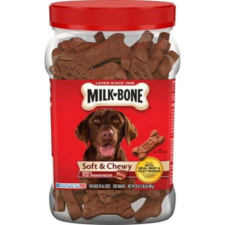 Milk-Bone Soft & Chewy Beef & Filet Mignon Recipe Dog Snacks, (Best Small Dogs For Apartment Life)
