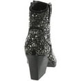 thumbnail image 4 of Very G Women's Katy Pearl Booties Snip Toe Black 6 M  US, 4 of 5