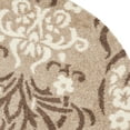 thumbnail image 4 of SAFAVIEH Florida Donald Floral Shag Area Rug, Beige/Cream, 5' x 5' Round, 4 of 6