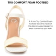 thumbnail image 4 of Journee Collection Womens Skiler Tru Comfort Foam Open Square Toe Block Heel Sandals, 4 of 6