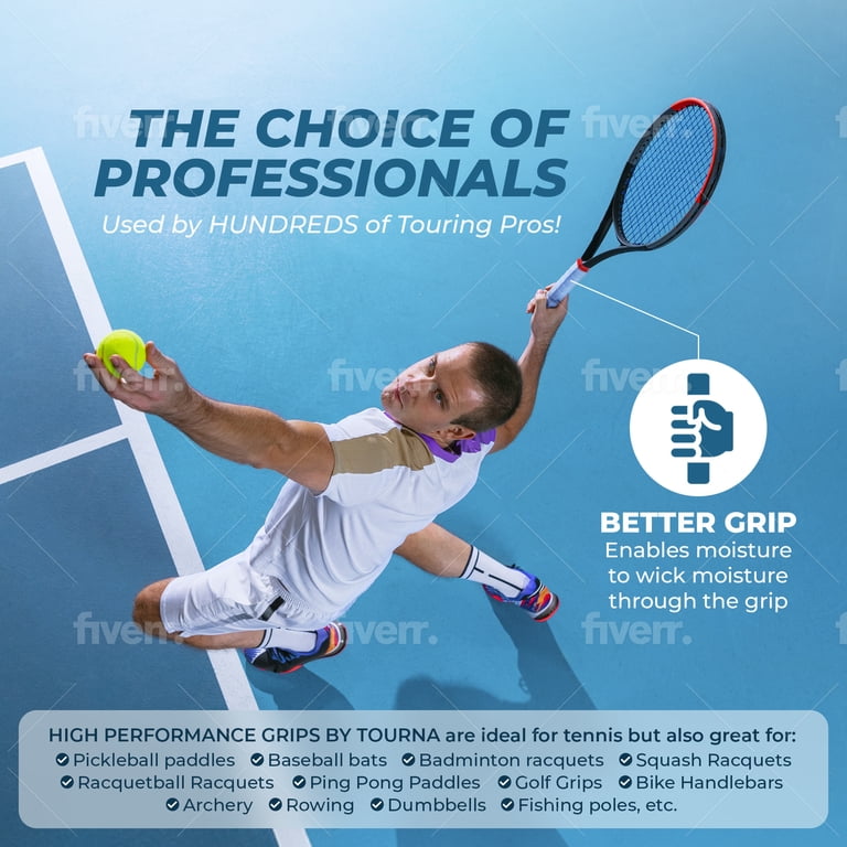 Tourna Grip XL Original Dry Feel Tennis Grip, 10 Pack photo 3