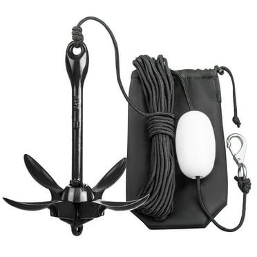 Alpinista Kayak Anchor,3.5 lb Portable Folding Boat Anchor Kit with 40 ft Marine Rope for Kayak, Canoes, Fishing, and Paddle Board Accessories