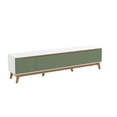 thumbnail image 2 of Mueble TV 85" Kappesberg 218cm con 3 Puertas Blanco/Verde, 2 of 10