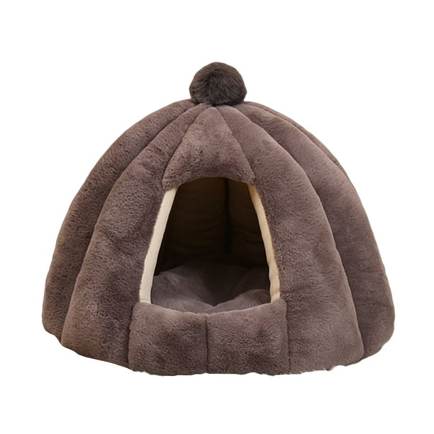 Cama adorable para gatos y perros, cama para dormir para perros y gatos, colchoneta para perros, extraíble y lavable. Gris 48x40cm