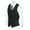 Charcoal, variant on Men's 5 Button Formal Wool Blend Tweed Pin Stripe Vest
