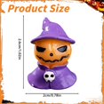 thumbnail image 3 of olkpmnmk Resin Mini Pumpkin‑Head Wizard Figurine with Purple Hat & Cape,Mini Halloween Figurines for Dollhouse DIY Scene Craft Accessories,Halloween Village Accessories for Home Party Holiday Decor, 3 of 4