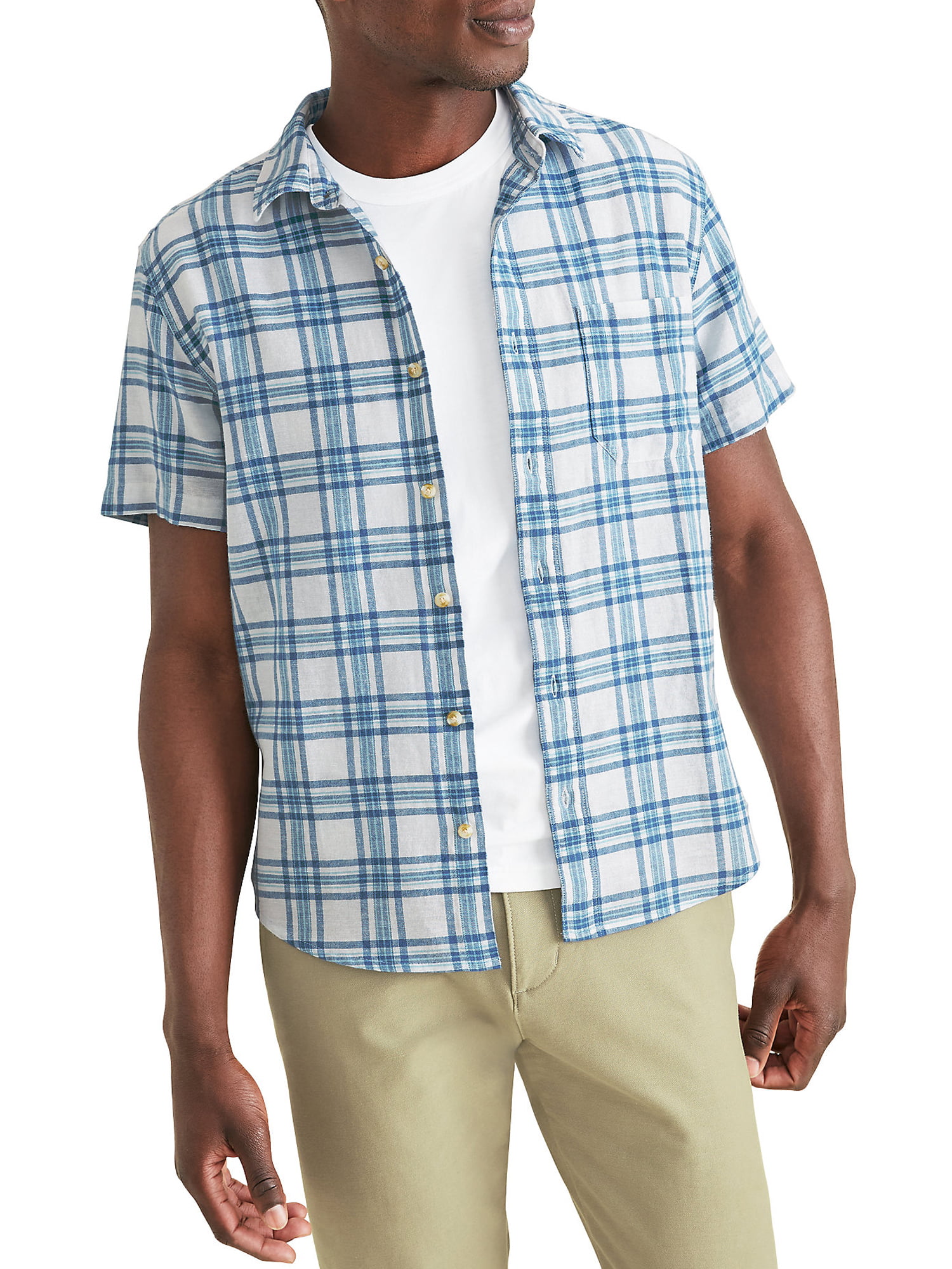 Dockers Men's Regular Fit Short Sleeve Casual Shirt - Walmart.com