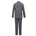 thumbnail image 3 of Lycody 4-Piece Boy's Formal Slim Suit Set Kids and Teen Suits for Wedding Prom Graduate - Includes Suit Jacket, Dress Pants, Vest, Neck Tie, 3 of 7