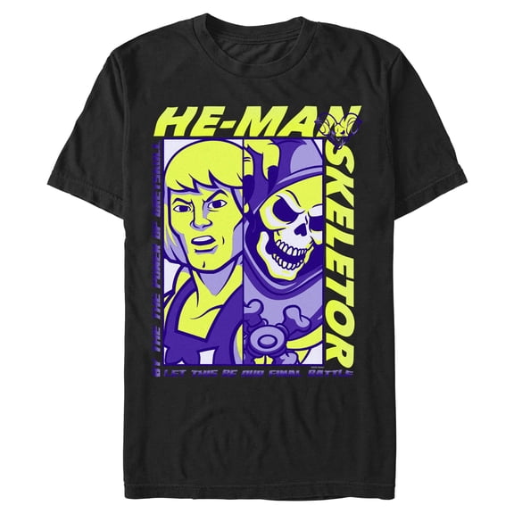 Mens Masters of the Universe Skeletor and He-Man Final Battle T Shirt