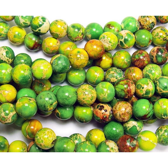 6mm Light Green Imperial Jasper Round Beads ForJewelry Making