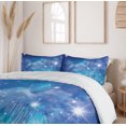 thumbnail image 6 of Ambesonne Space Duvet Cover Sets, Planet Star Clusters, 2-King, Purple Grey Turquoise, 6 of 7