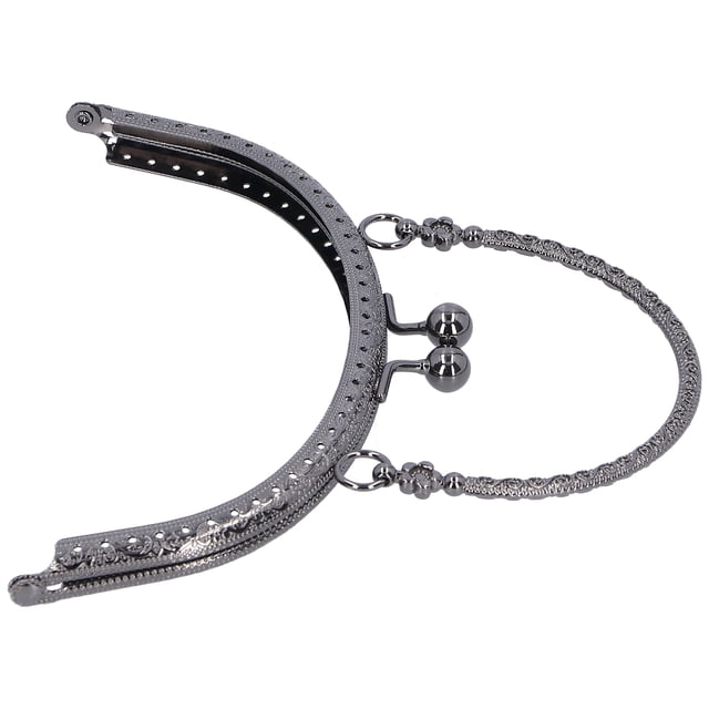 Purse Clasp Frame, Purse Handle DIY Making Supplies Coin Bag Handle Lock Clasp Lock For Coin Bag Making For Handbag Ruthenium,Gold,Silver,Bronze