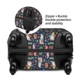 thumbnail image 4 of Daiia Garden Gnomes Luggage Cover, Thickened Washable Travel Luggage Covers, Elastic Unique Baggage Covers for 18-20 inch Luggage-Medium, 4 of 9