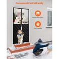 thumbnail image 5 of Magnetic Thermal Insulated Door Curtain for 32"x 80" Doors, Winter Door Cover with Clear Window, Pet Friendly Self-Closing Blanket for Doorway to Block Draft (Curtain Size 34"x 81"), 5 of 6