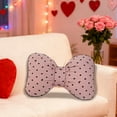 thumbnail image 4 of Cute Bow Pillow for Adults, Soft Plush Decorative Throw Pillow for Couch Bedroom Living Room, Comfortable Hugging Cuddle Pillow for Women, Home Decor Accent Pillow for Sofa Chair, Gift for Her, 4 of 6