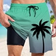 thumbnail image 2 of heyac Men Swim Trunks Elastic Waist Men's Board Shorts Quick Dry with Compression Liner Light Beach Bathing Suit Beach Board Shorts, 2 of 4