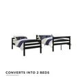 thumbnail image 2 of DHP Brady Twin over Full Wood Bunk Bed Frame, 2 of 8
