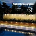 thumbnail image 3 of BEMS-Paquete de 16 luces solares para patio al aire libre (blanco cálido), LED impermeables, 3 of 5