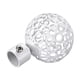 thumbnail image 3 of Uxcell 2Pack de terminales decorativos de varilla de cortina de hierro, cabezal de riel de cortina que se adapta a un diámetro de 19 mm (blanco), 3 of 6