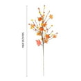 thumbnail image 2 of GYRATEDREAM For Thanksgiving Harvest Wreath Halloween Artificial Berry Stems Artificial Maple Leaf Branches Faux Picks and Sprays Fall Berry Stems Orange Glossy Berry Twigs, 2 of 9