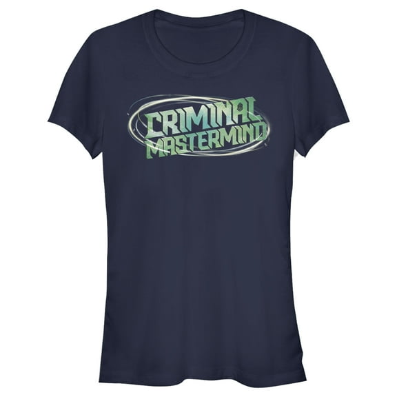 Junior's Disney Artemis Fowl Criminal Mastermind Swirl Graphic Tee Navy Blue X Large
