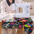 thumbnail image 4 of HELLHERO Colorful Floral and Leaf Patterns Sewing Machine Mat Beautiful & Practical Fusion Storage Waterproof Durable for Friend Family Gift Home Sewing Classes, 4 of 5