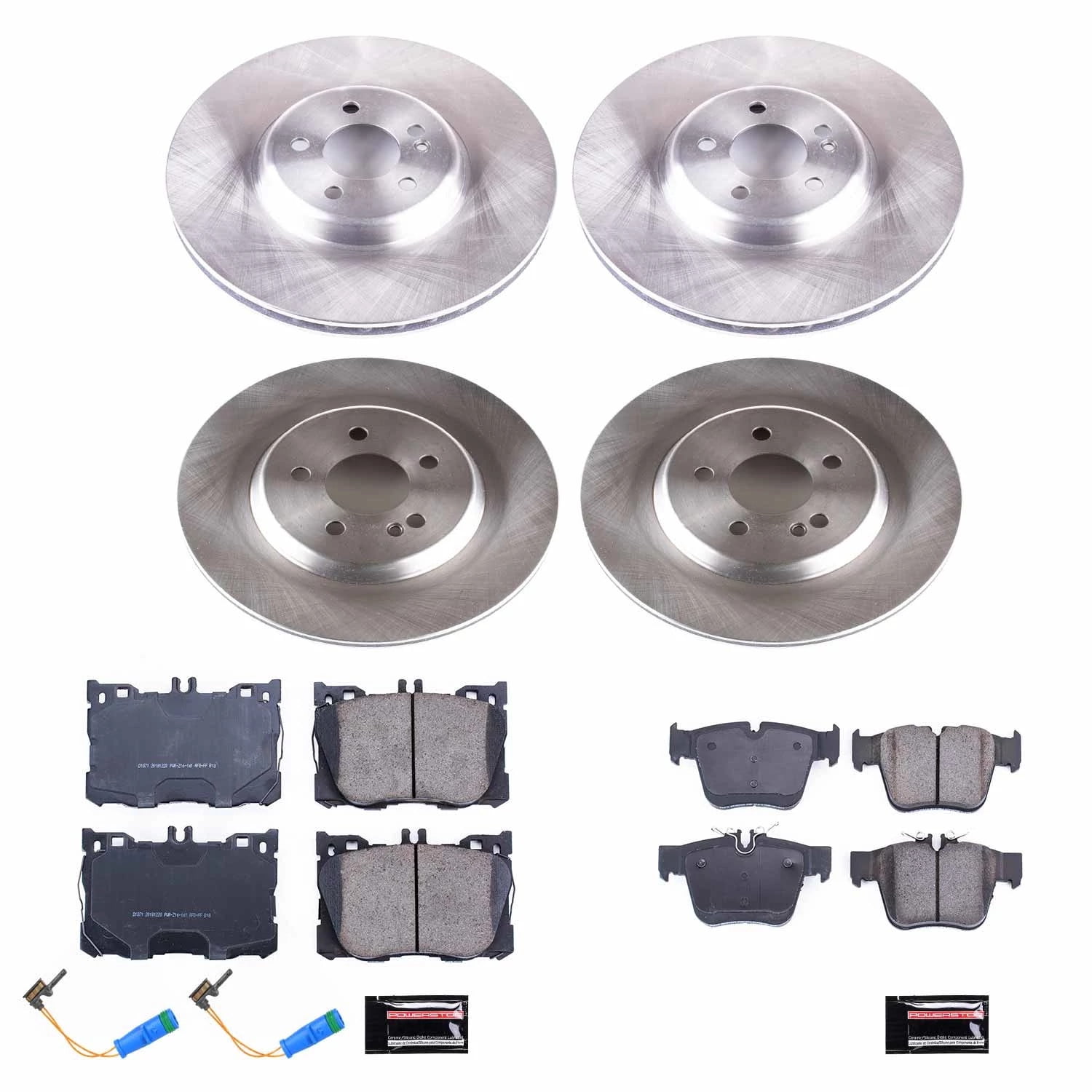 PowerStop Front and Rear Stock Replacement Brake Pad and Rotor Kit Fits: MERCEDES-BENZ Select Models KOE7988