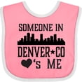 thumbnail image 3 of Inktastic Denver Colorado Someone Loves Me Skyline Boys or Girls Baby Bib, 3 of 4
