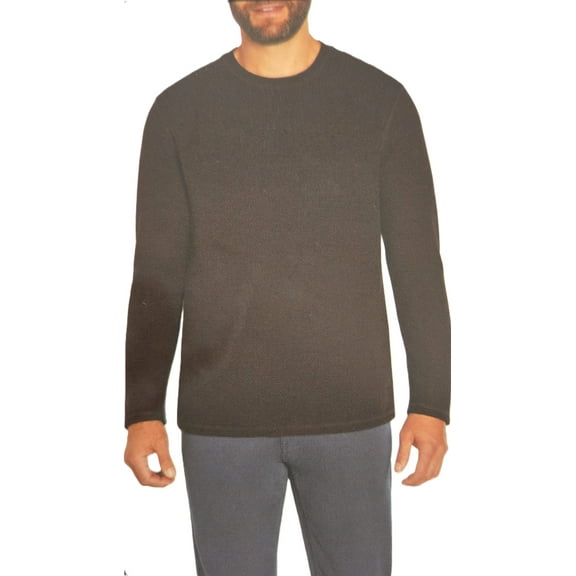 Banana Republic Men's Double Knit Crew Sweater | Brown, Medium