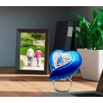 thumbnail image 2 of Heart Cremation Blue Urn for Human Ashes Adult | Funeral Decorative Angel Wings Urn for Women and Men Carefully Handcrafted Keepsake Cremation Heart Shaped Urn Comes with Stand & Gift Box (Sky Blue), 2 of 9