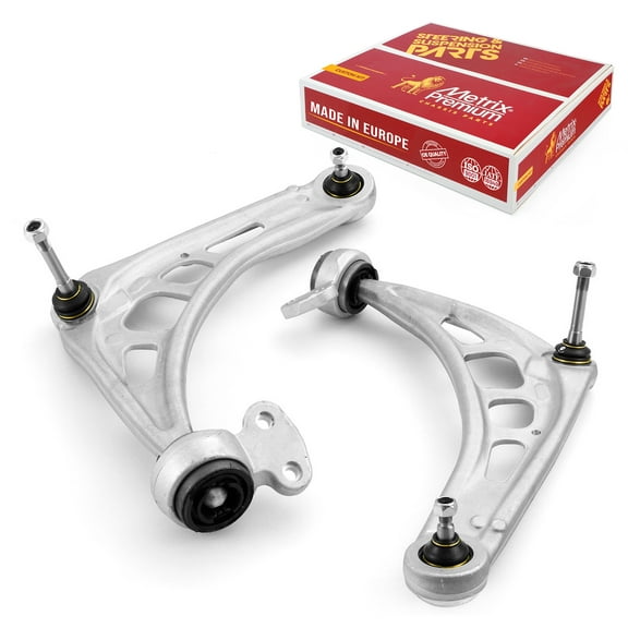 Metrix Premium Chassis Parts - Front Left & Right Lower Control Arm w Ball Joint & Bushing Assembly Kit Fits 99-00 BMW 323i, 99-00 328i, 00 328Ci, 323Ci, 01-05 320i, RK80528 RK80527, Made in Europe