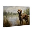 thumbnail image 3 of Stupell Industries Coastal Retriever Dog & Pond Canvas Art, 36 x 24, by Petals Prints Design, 3 of 8